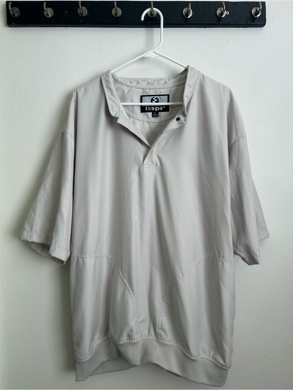 ixspa Men's Light Gray Lightweight Shirt Jacket